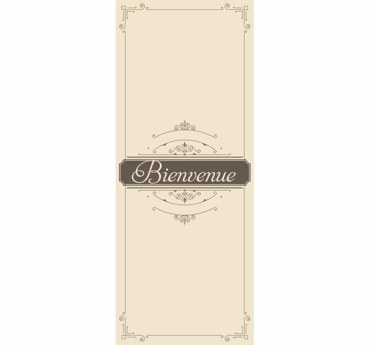 Store enrouleur phrase panneau de bienvenue élégant - TenStickers