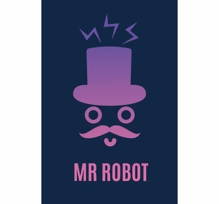 Store enrouleur geek robot gentilhomme - TenStickers
