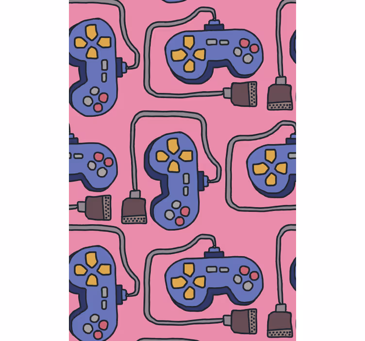 Store enrouleur geek contrôleurs de jeux vidéo - TenStickers
