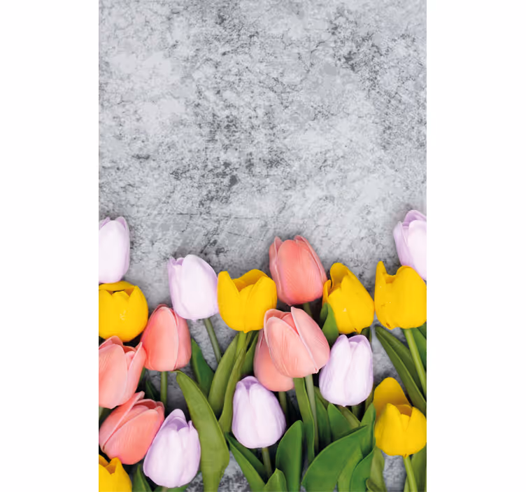Store enrouleur fleurs et plantes tulipe éclatante - TenStickers