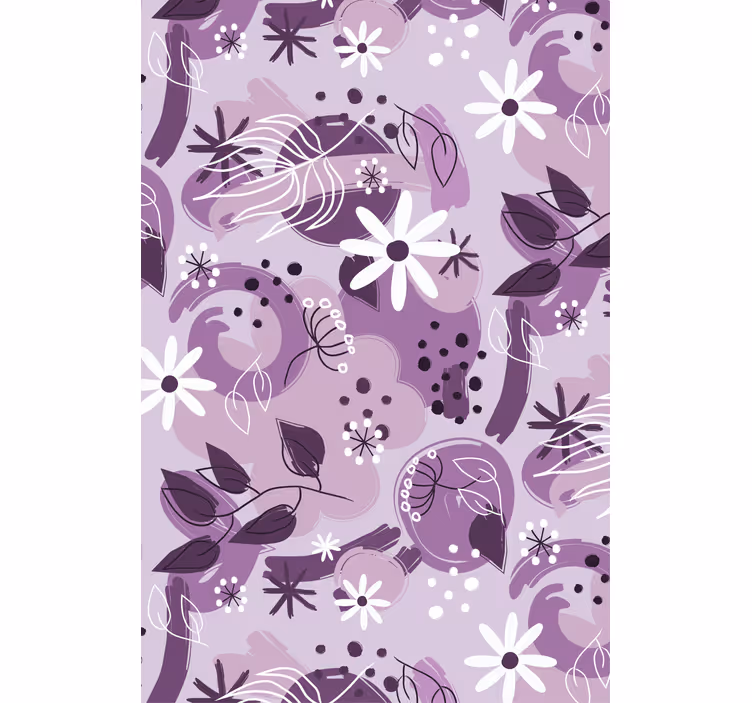 Stores fleurs Violet différent - TenStickers