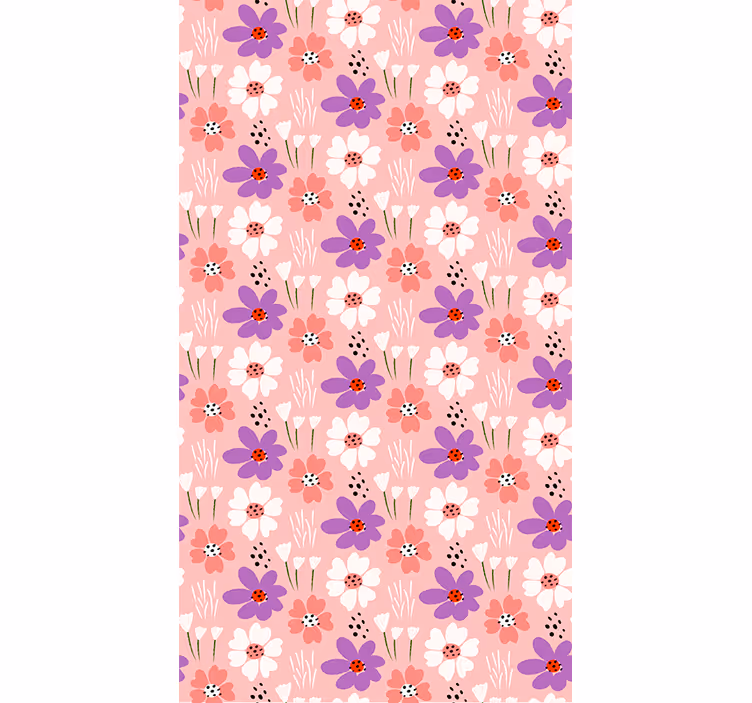 Store enrouleur fleur motif de fleurs délice - TenStickers