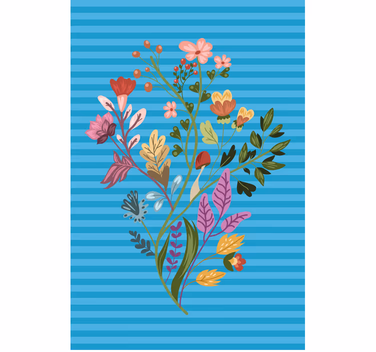 Store enrouleur fleur arrangement botanique - TenStickers