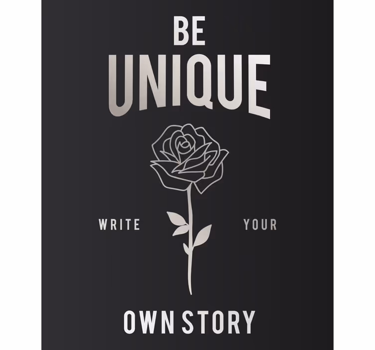 Store enrouleur phrase sois unique rose - TenStickers