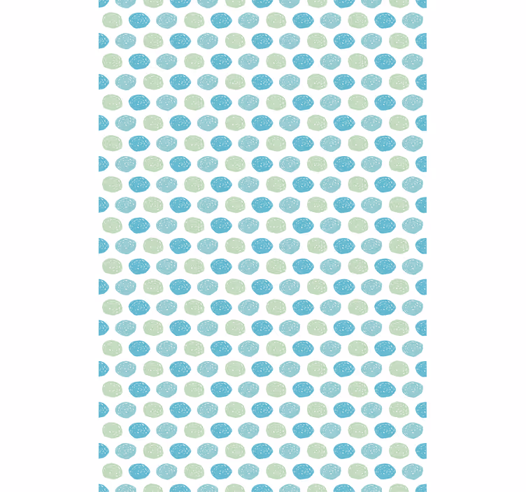 Store enrouleur chambre enfant points verts et bleus - TenStickers