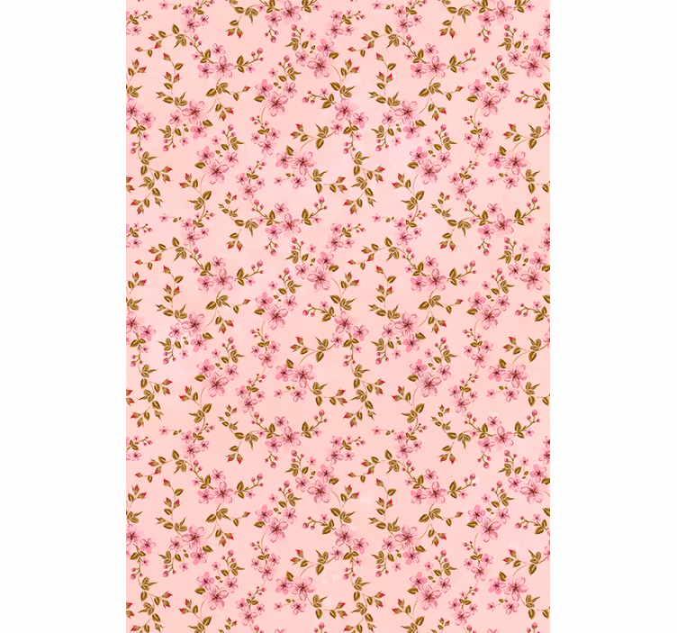 Store enrouleur fleurs et plantes motif rose élégant - TenStickers