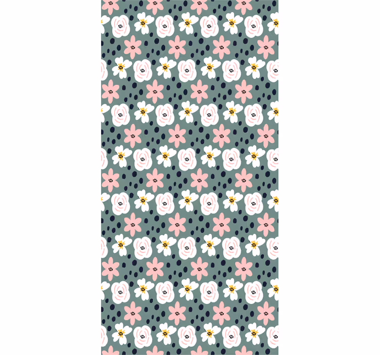 Store enrouleur fleurs et plantes motif floral épanoui - TenStickers