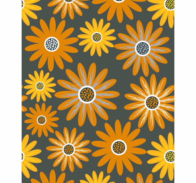 Store enrouleur fleurs et plantes arrangement joyeux - TenStickers
