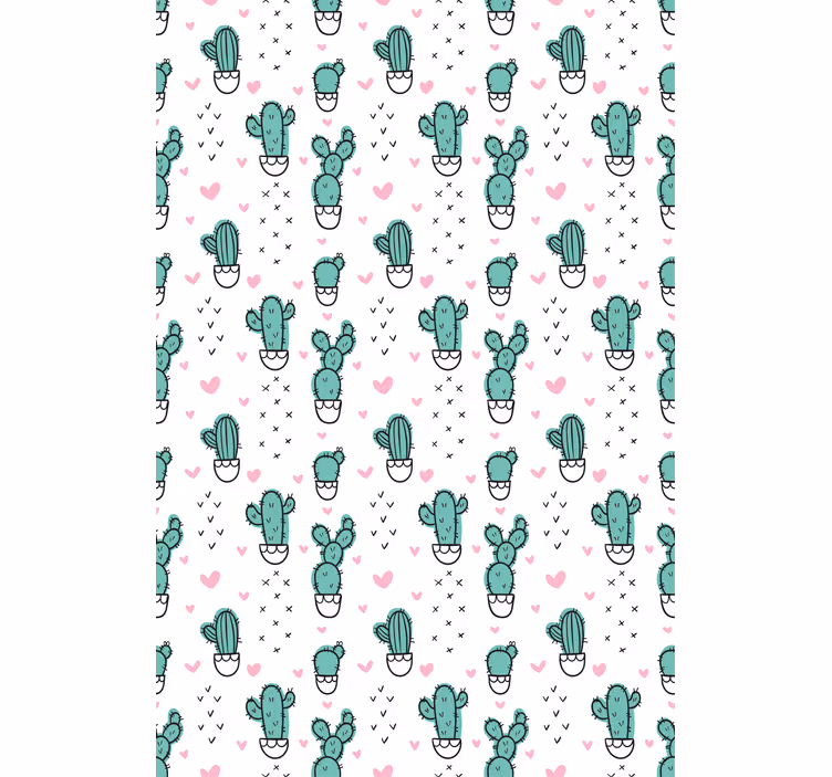 Store enrouleur cactus design au cœur charmant - TenStickers