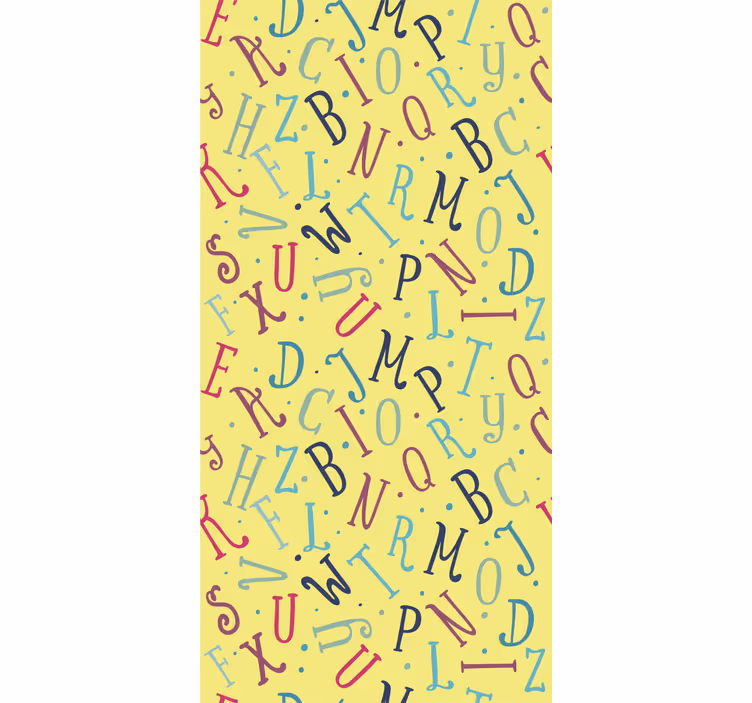 Store enrouleur phrase lettres de l'alphabet colorées - TenStickers