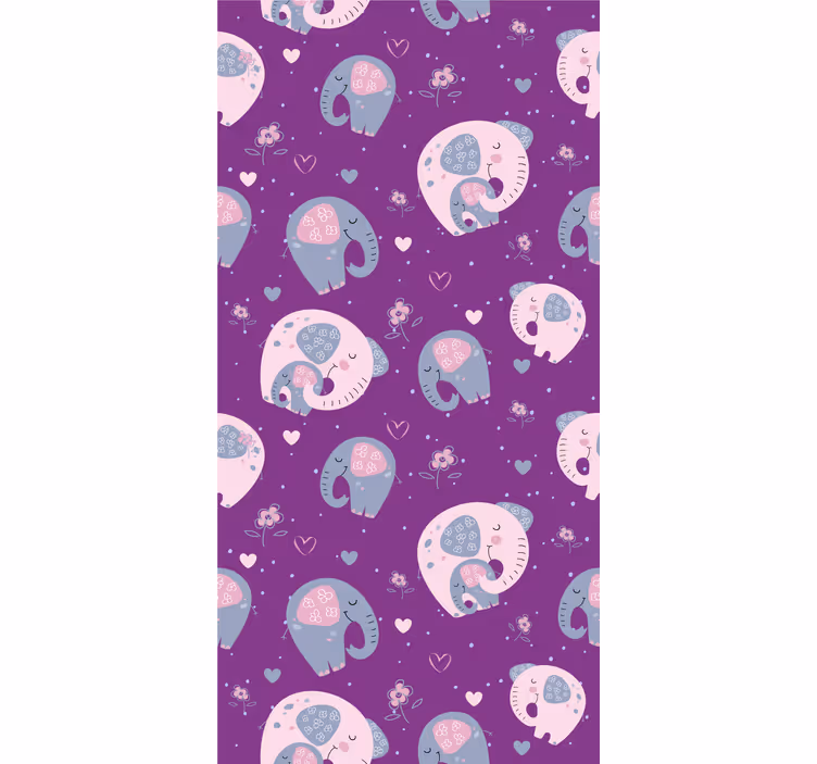 Store enrouleur animaux joli motif d'éléphant - TenStickers
