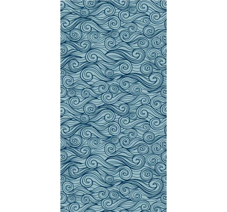 Store enrouleur textures et motifs vagues fluides - TenStickers