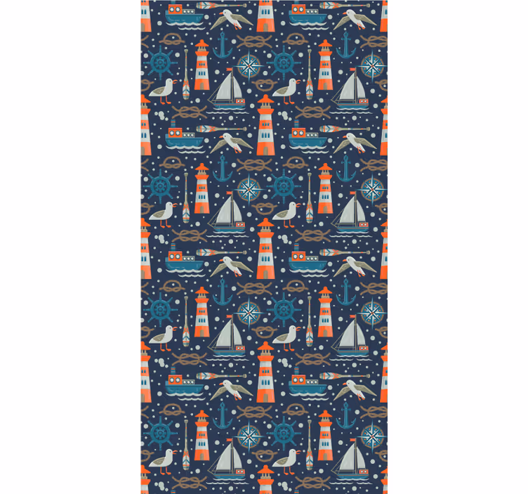 Store enrouleur chambre enfant thème d'aventure nautique - TenStickers