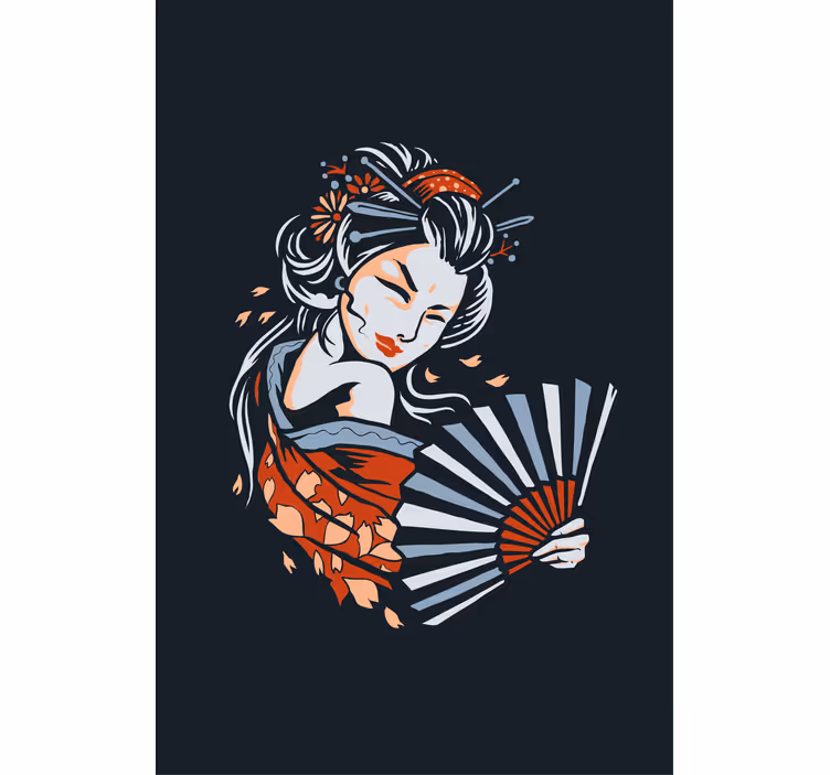 Store enrouleur original danse gracieuse de l'éventail - TenStickers