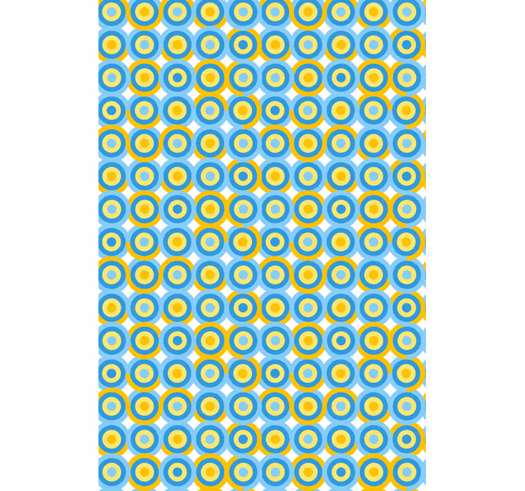 Store enrouleur autres motif circulaire en bleu - TenStickers