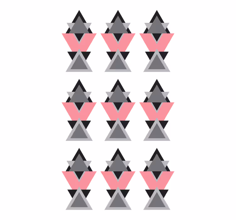 Store enrouleur moderne formes géométriques triangulaires - TenStickers