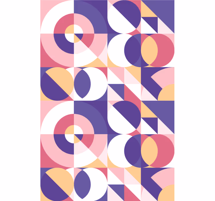Store enrouleur moderne motif de cercles géométriques - TenStickers