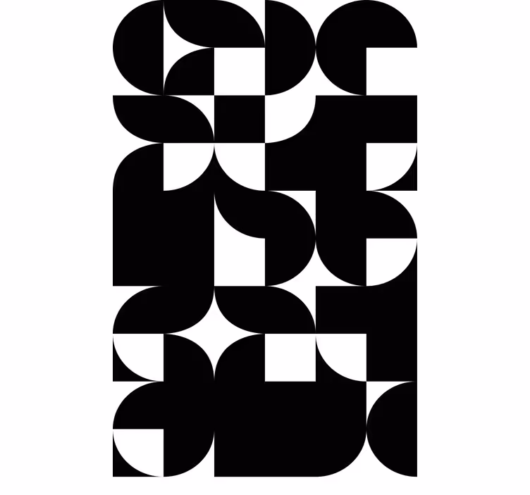 Store enrouleur moderne agencements géométriques dynamiques - TenStickers