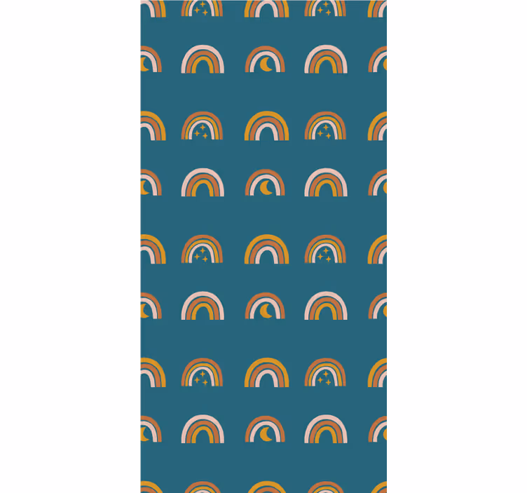Store enrouleur chambre enfant arcs-en-ciel et étoiles - TenStickers