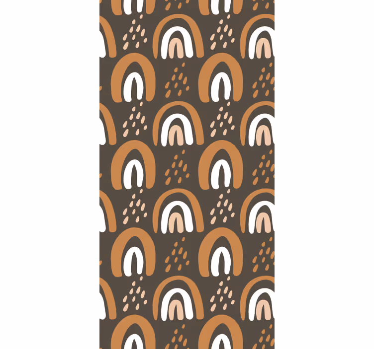 Store enrouleur chambre enfant arcs-en-ciel terreux peints - TenStickers