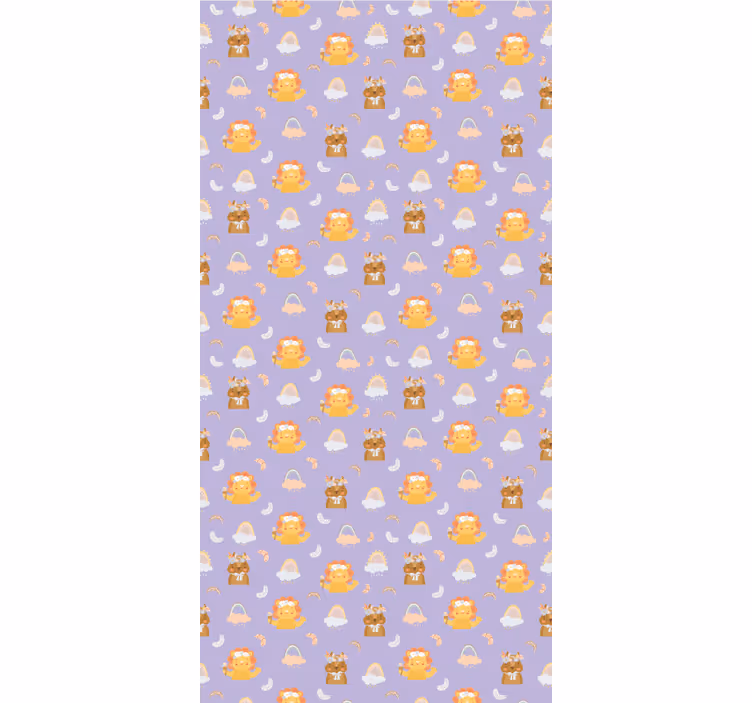 Store enrouleur chambre enfant bébés animaux et arcs-en-ciel - TenStickers