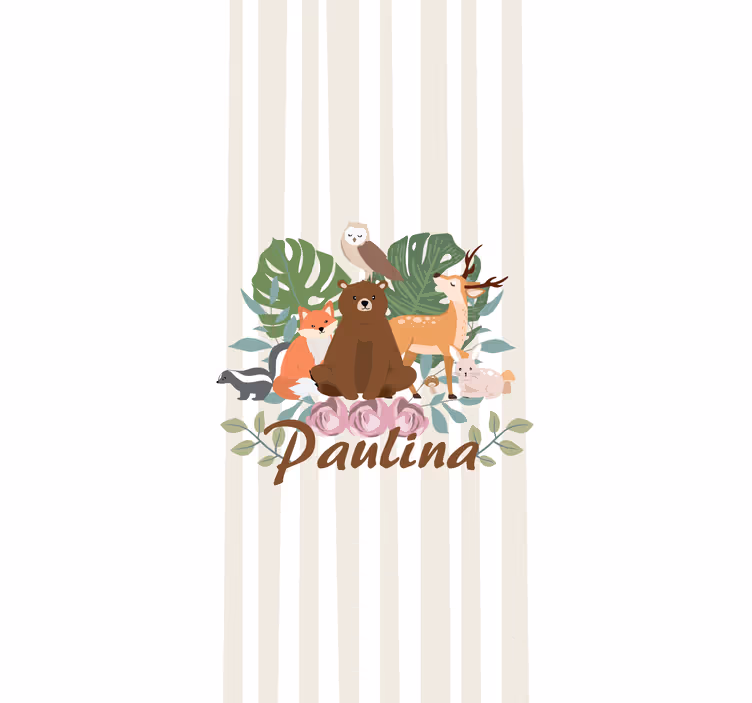 Store enrouleur animaux collection animaux de la forêt - TenStickers