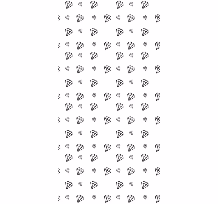 Store enrouleur original diamants noirs et blancs - TenStickers
