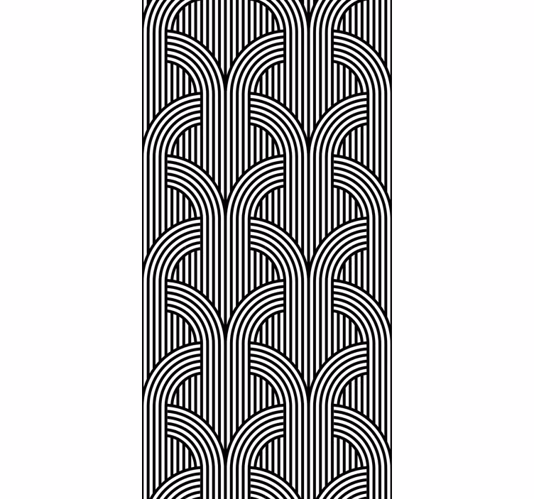Store enrouleur moderne motif d'arc géométrique - TenStickers