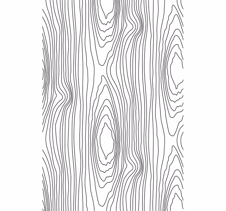 Store enrouleur textures et motifs lignes bois noir et blanc - TenStickers