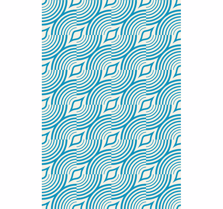 Store enrouleur textures et motifs motif de vague courbé - TenStickers