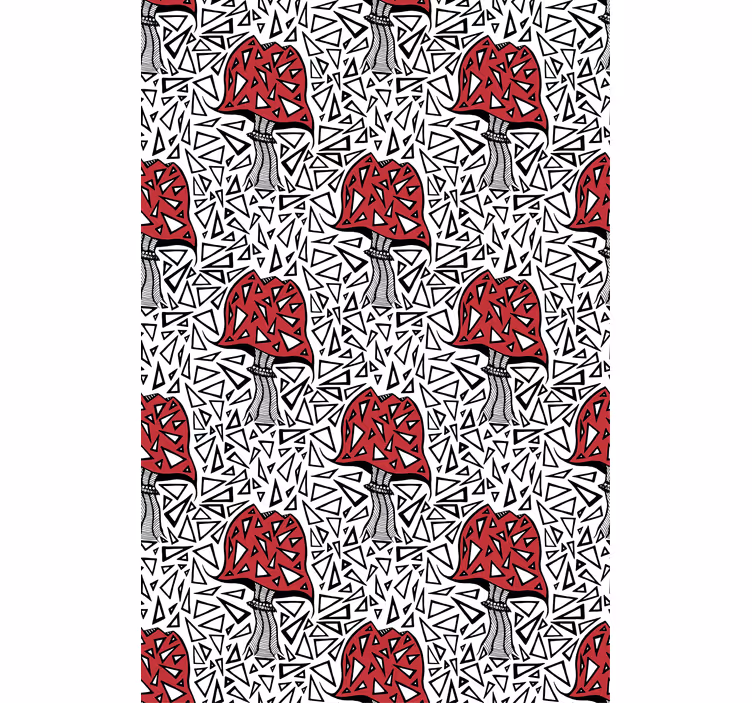 Store enrouleur original motif de champignon abstrait - TenStickers