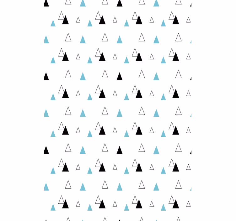 Store enrouleur scandinave motif triangle minimaliste - TenStickers