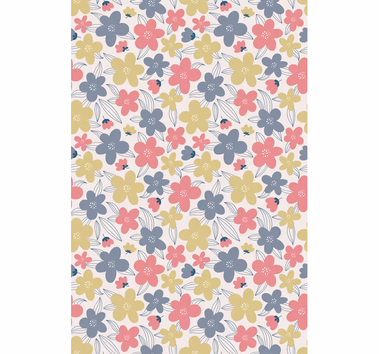 Store enrouleur fleurs et plantes motifs botaniques vibrants - TenStickers