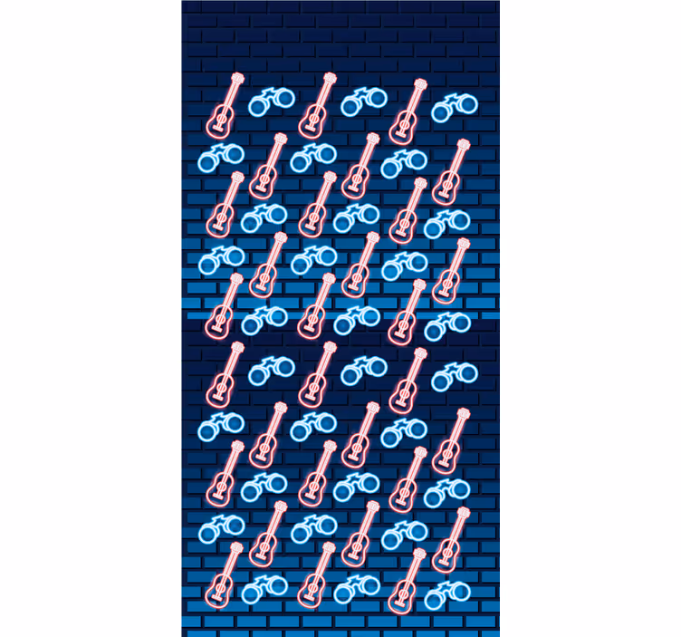 Store enrouleur original motif de guitare musicale - TenStickers
