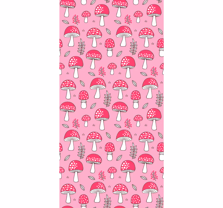 Store enrouleur fleurs et plantes motifs de champignons - TenStickers
