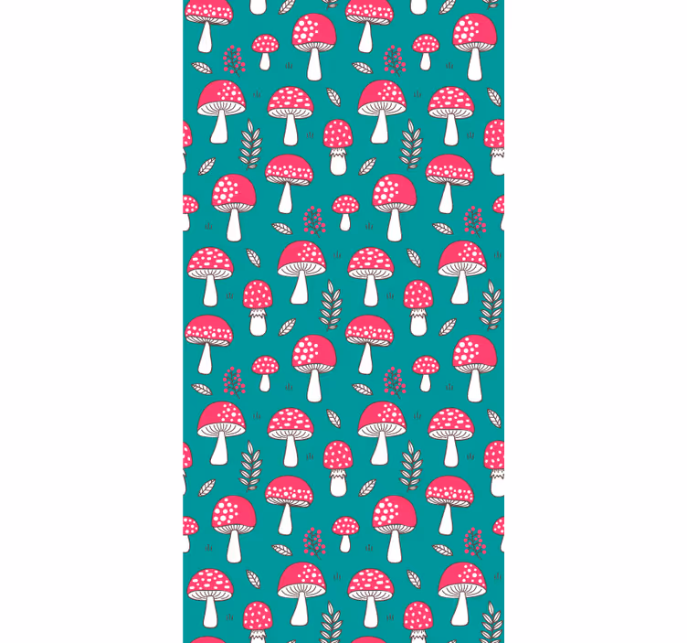 Store enrouleur amusant motif champignon ludique - TenStickers