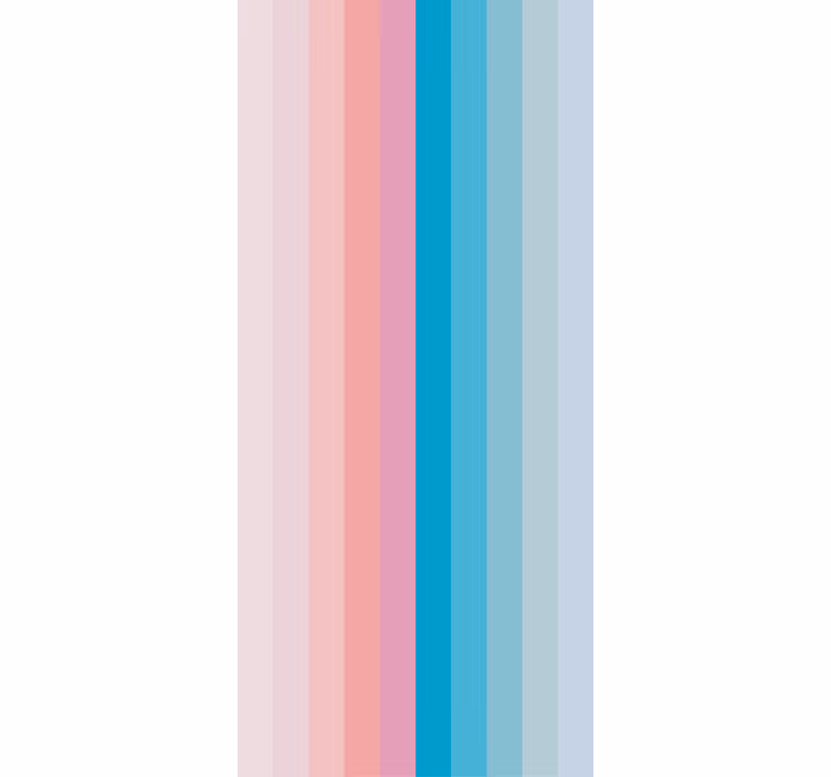 Store enrouleur rayé rose et bleu - TenStickers
