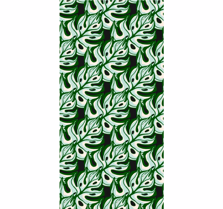 Store enrouleur fleurs et plantes motif feuillage luxuriant - TenStickers