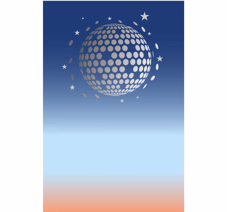 Store enrouleur original vue abstraite de la discothèque - TenStickers
