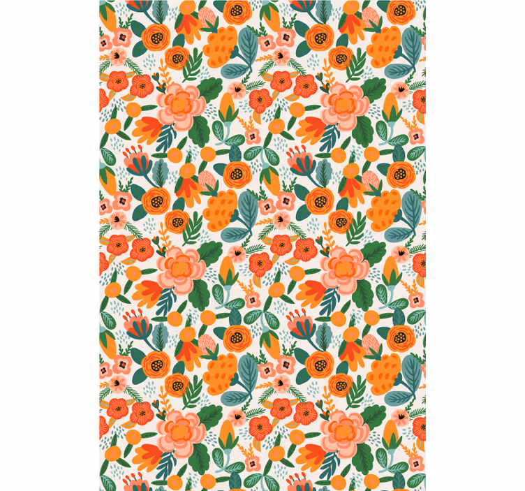 Store enrouleur fleurs et plantes design floral - TenStickers