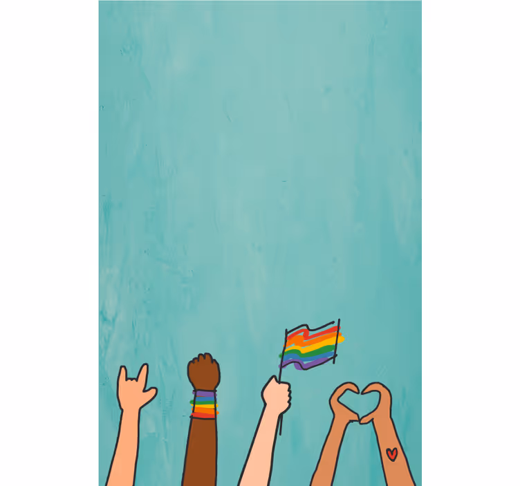 Store enrouleur autres affichage des mains de fierté - TenStickers