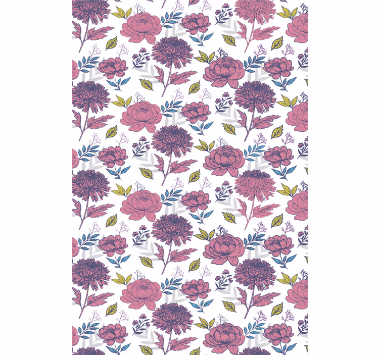 Store enrouleur fleurs et plantes thème floral en fleurs - TenStickers