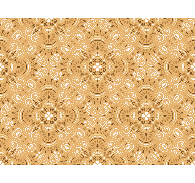 Stores enrouleur cuisine ornemental beige vintage - TenStickers