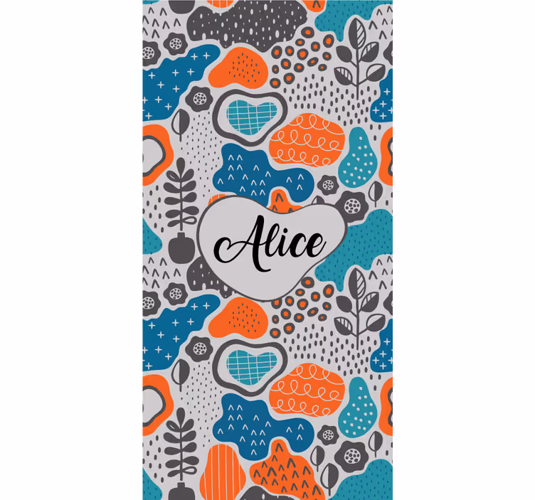 Store enrouleur chambre ado conception de nom abstrait - TenStickers