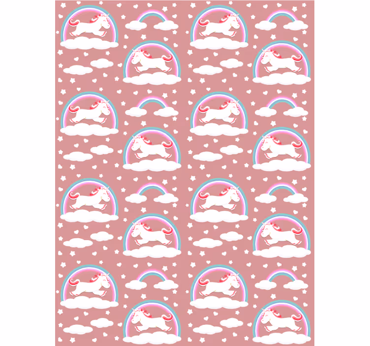 Store enrouleur chambre enfant thème de licorne magique - TenStickers