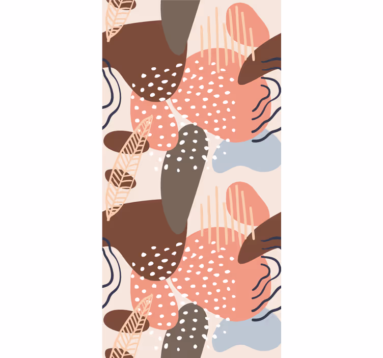 Store enrouleur moderne formes de motifs organiques - TenStickers
