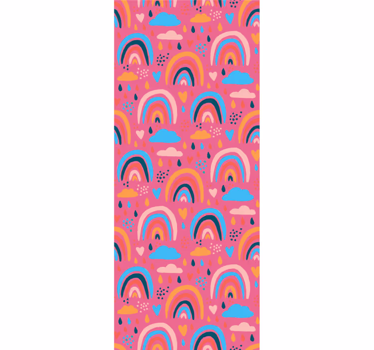 Store enrouleur chambre enfant motif arc-en-ciel coloré - TenStickers