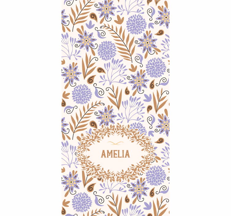 Store enrouleur fleur conception florale personnalisée - TenStickers