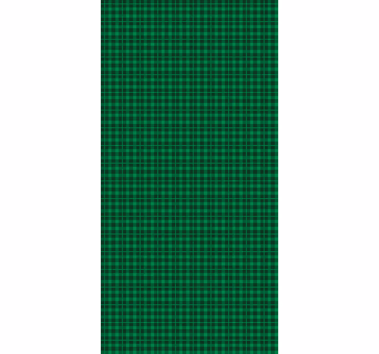 Store enrouleur textures et motifs plaid vert classique - TenStickers