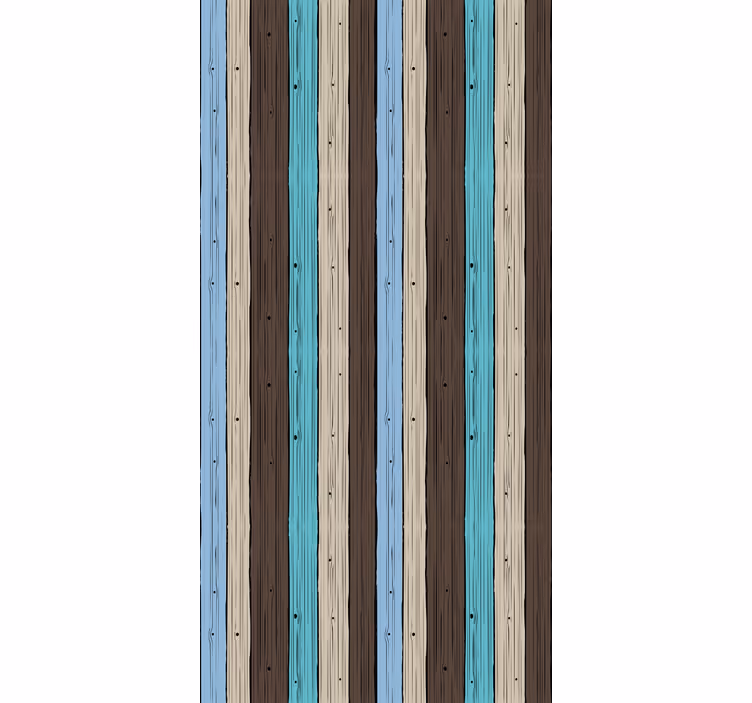 Store enrouleur textures et motifs motif à rayures en bois - TenStickers
